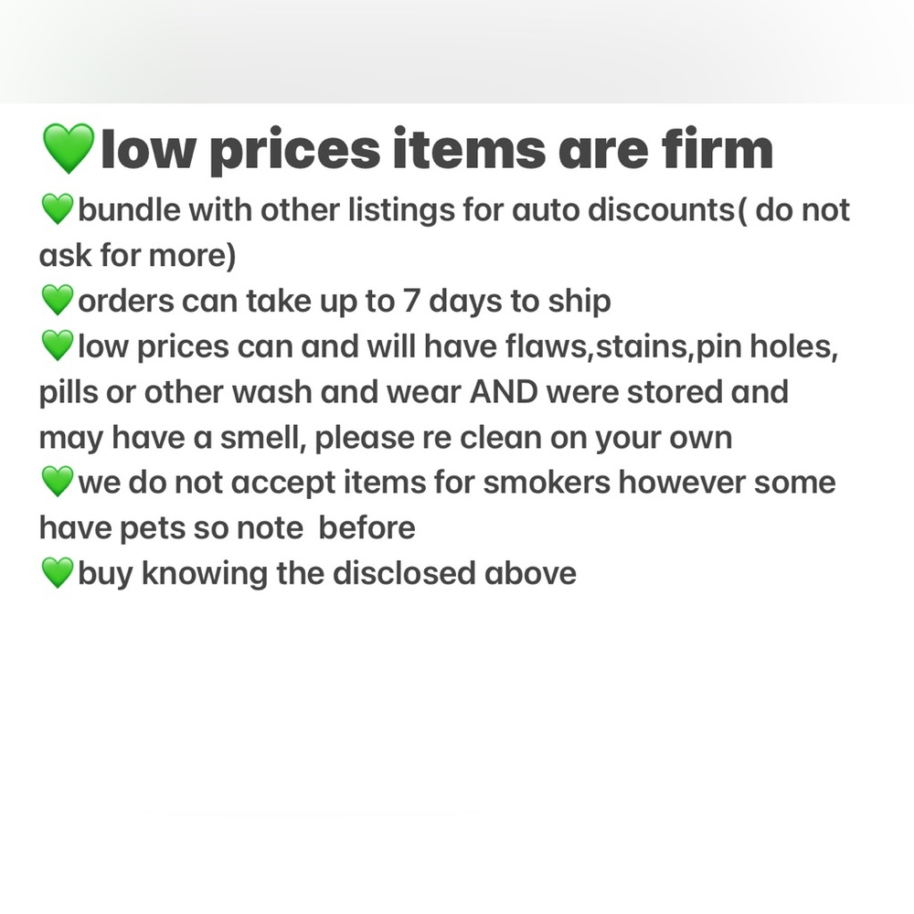 All prices are firm buy 2 + for 15% off ( no more)